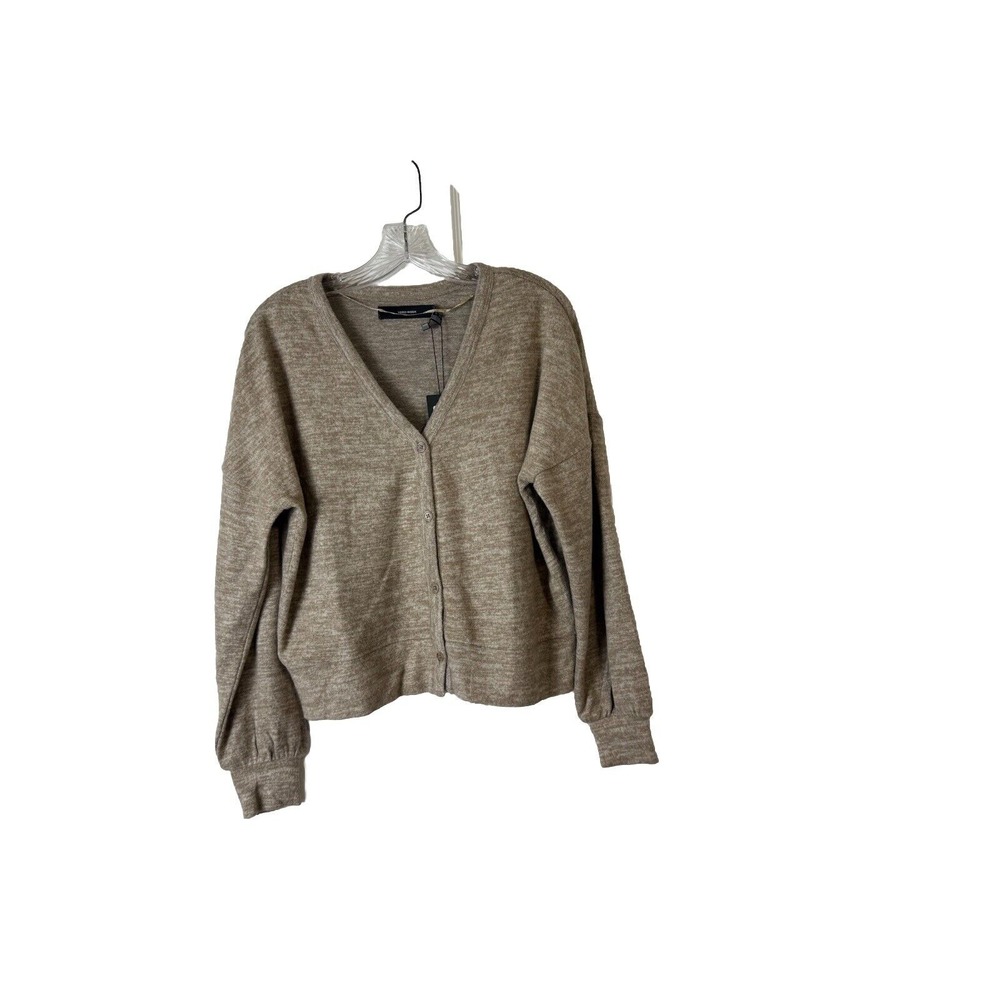 Vera Moda Women's Taupe V-Neck Button Front Cardigan  Sz XS‎ NWT Soft Preppy